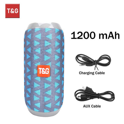 TG117 Bluetooth Speakers Portable Wireless Sound Box  Outdoor Loudspeaker Waterproof Stereo Surround Supports TF Radio