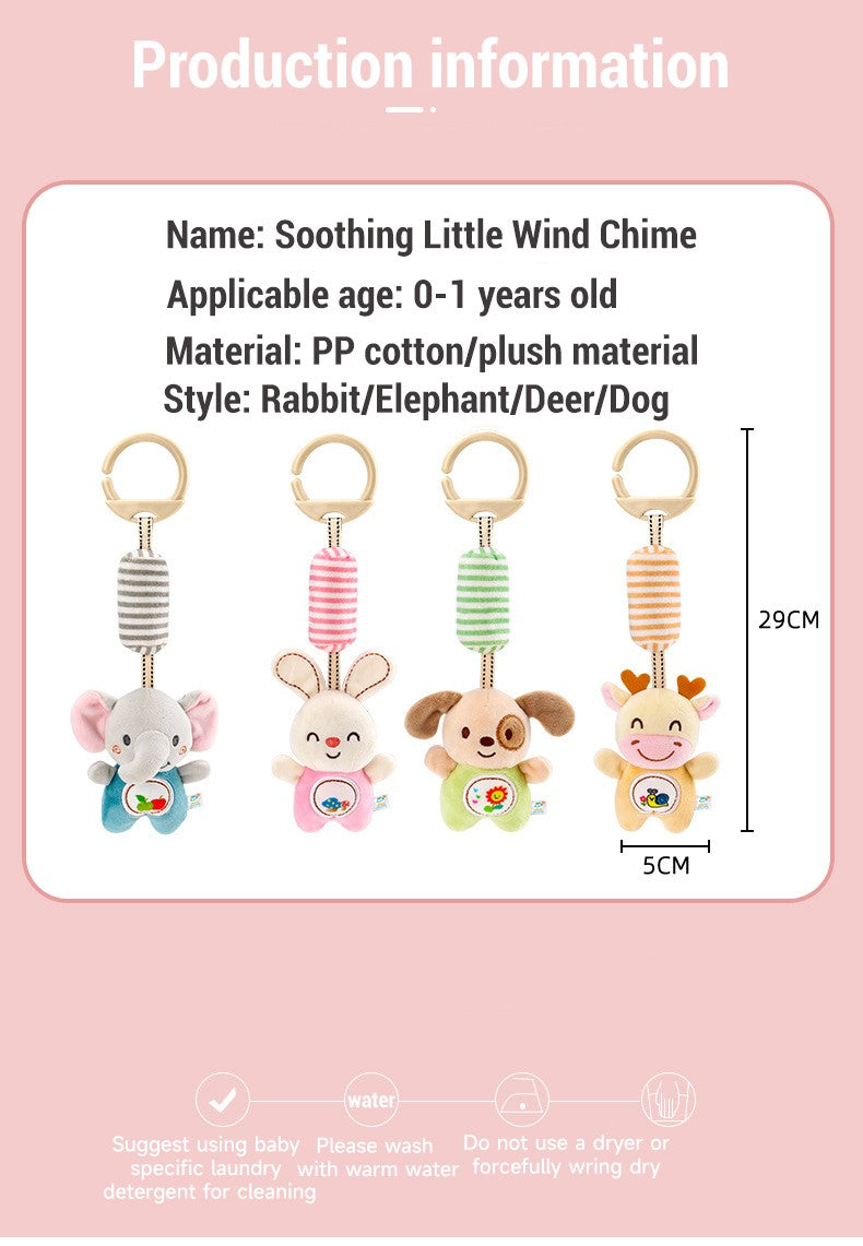 Baby Stroller Bed Hanging Bell Plush Toys Early Education Promote Children Color Cognition Sensory Plush Rattle Training Toys