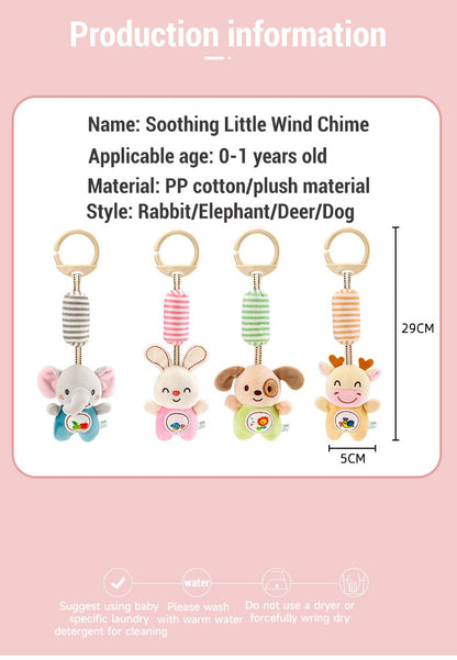 Baby Stroller Bed Hanging Bell Plush Toys Early Education Promote Children Color Cognition Sensory Plush Rattle Training Toys