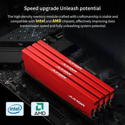 Memória RAM de desktop JUHOR DDR4 16 GB 8 GB 32 GB 2666 MHz 3200 MHz DDR3 8 GB 1600 MHz DIMM Nova Memória RAM com dissipador de calor