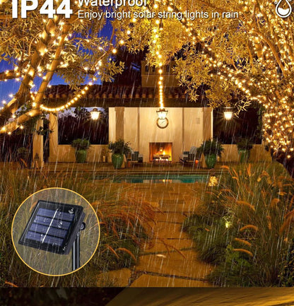 Outdoor Waterproof  Led Solar String Lights Fairy Light Solar Powered Garland Lights 8 Mode 32m Garden Wedding Decoration