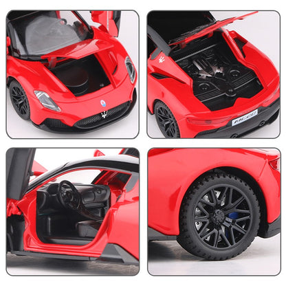 1:32 Maserati MC20 Coupé Liga Esporte Carro Fundido Miniatura Metal Carro Simulação Som e Luz Carro Brinquedo Para Meninos Velozes e Furiosos