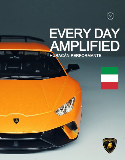 Bburago 1:24 Lamborghini Huracan Performante Carro de Liga Fundido e Veículos de Brinquedo Modelo de Carro em Miniatura para Crianças