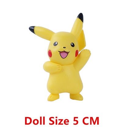 Pokémon Anime Figures Gelo Eevee Pikachu Dragão Voador Coleção Figura Brinquedos de Ação Fofos Modelo Pok é mon Presentes de Aniversário Infantis
