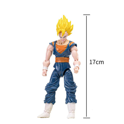 12-18CM Anime Dragon Ball Z Super Saiyan Son Goku Broly Vegeta Anime Action Figure Model Gifts Collectible Figurines for Kids
