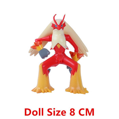 Pokémon Anime Figures Gelo Eevee Pikachu Dragão Voador Coleção Figura Brinquedos de Ação Fofos Modelo Pok é mon Presentes de Aniversário Infantis