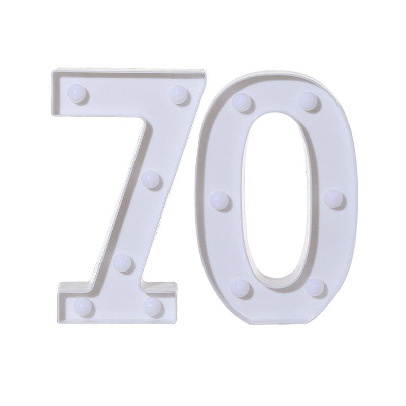 2Pcs Number 16 18 21 30 Led Light String Happy Birthday Party Decoration Wedding Anniversary Adult Birthday Party Gift Light Led