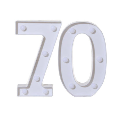 2Pcs Number 16 18 21 30 Led Light String Happy Birthday Party Decoration Wedding Anniversary Adult Birthday Party Gift Light Led