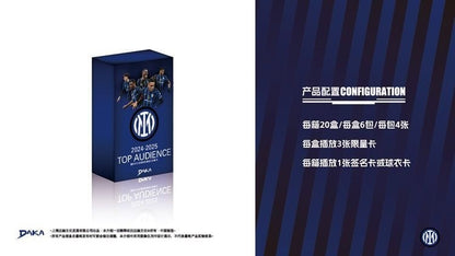 Cartas Colecionáveis Daka 2024-2025 Melhores Jogadores Manchester City Juventus AC Milan Internazionale Milano Estrela do Futebol Caixa de Presente Oficial