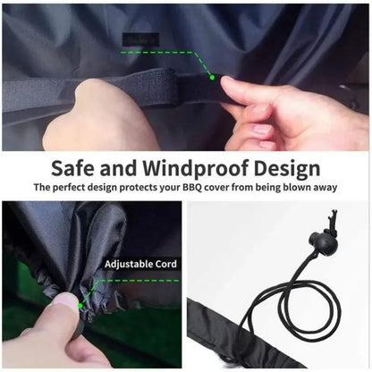 Heavy Duty Bbq Grill Cover For Outdoor Grill  Fire Pit Stove BBQ Covers  Outdoor Rain UV Protective Barbecue Cover