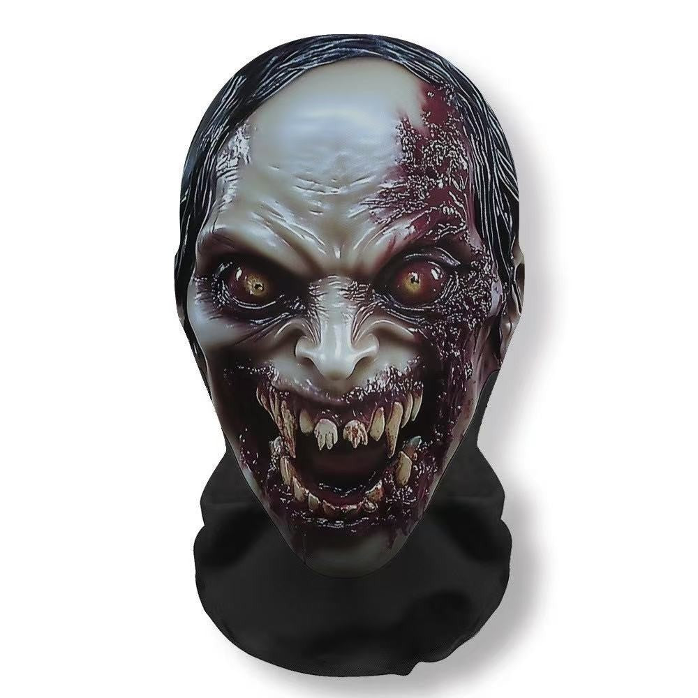 Halloween carnival funny headgear cosplay costume, comical wig mask prank props, party decoration creative headpiece