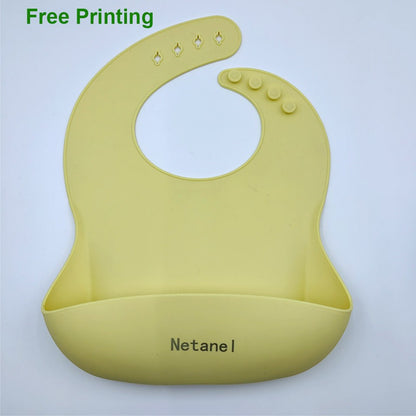 Personalized Name Tableware For Kids Silicone Suction Cup Plate Bowl Baby Feeding Set Children Dinner Dishes Bowl Spoon Cup