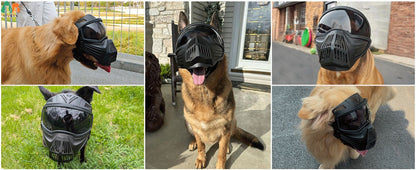 Óculos de proteção para cães ATUBAN raças grandes, óculos de sol de proteção UV de rosto inteiro para cães, proteção contra vento, poeira e neve para olhos de animais de estimação