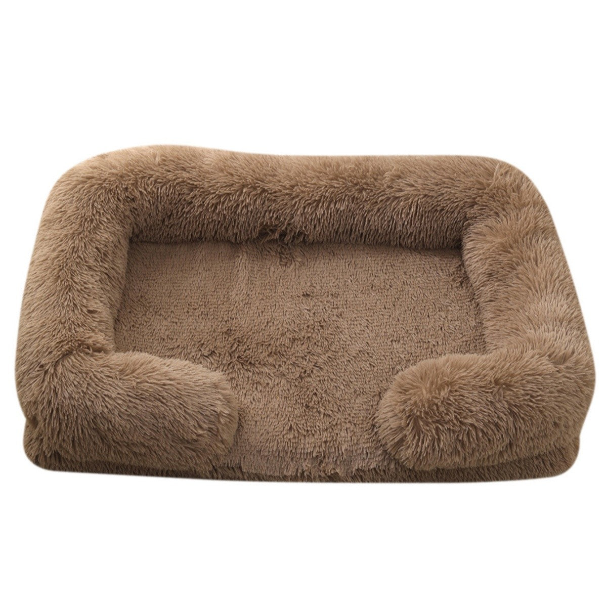Cama Quadrada para Cachorro, Cama Aconchegante para Animais de Estimação, Almofada Grossa de Inverno, Casa para Cães, Sofá para Gatos para Cães Fofos, Cama para Dormir, Sofá com Tapete Removível