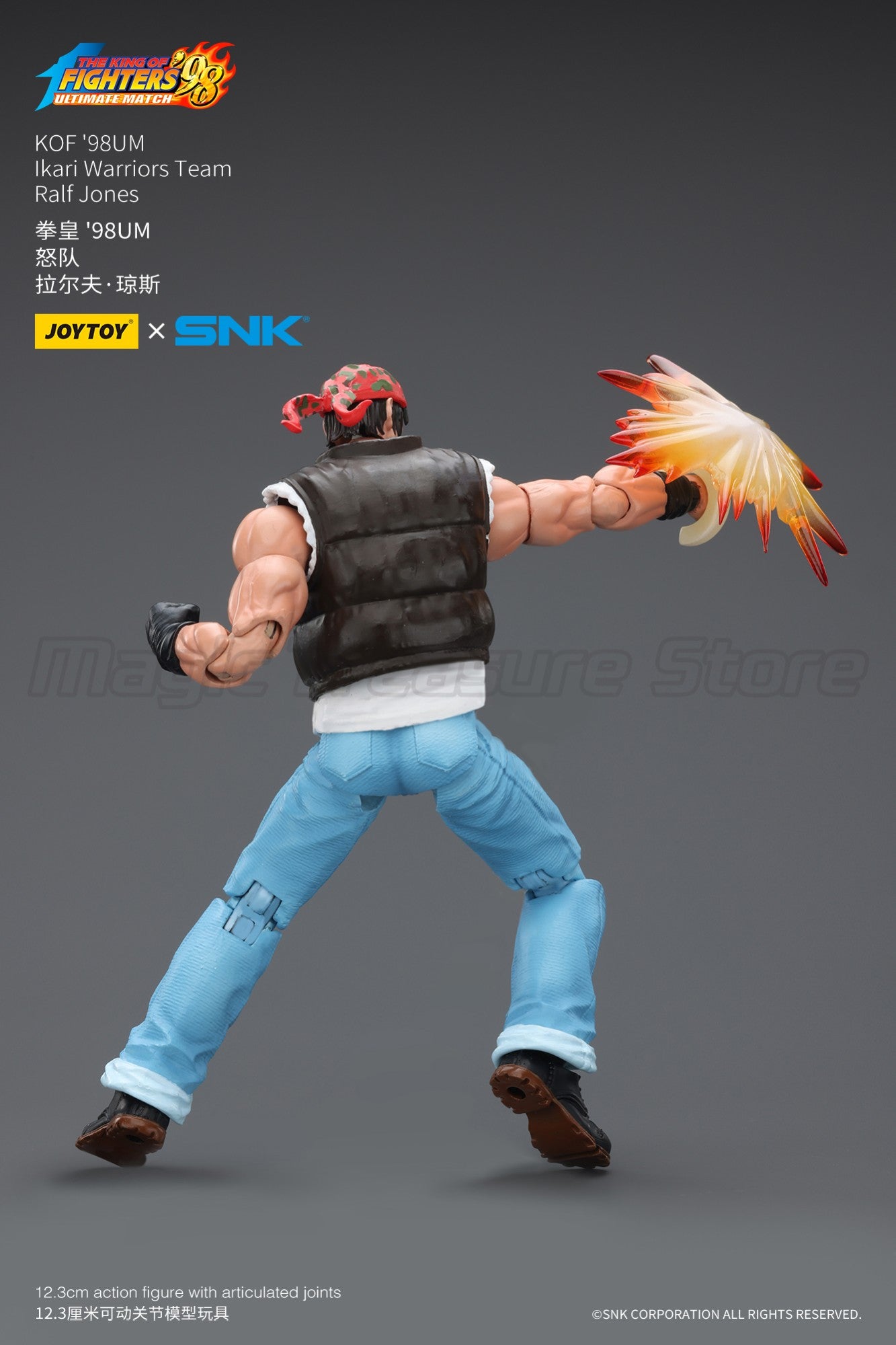 ?MT?JOYTOY SNK KOF'98UM Ikari Warriors Team Ralf Jones 1/18 Action Figure Toys