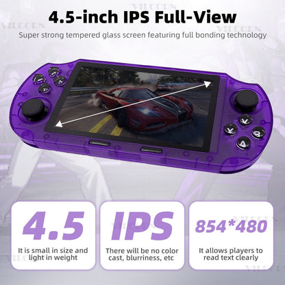 VILCORN SF3000 HD Handheld Game Console for PS1 MAME Retro Emulator 4.5 inch FHD Portable Gaming Machine Christmas Gift