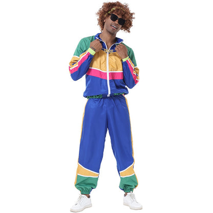Halloween Couples Hippie Costumes for Women Male Vintage 70s 80s Rock Disco Cosplay Outfits Hip Hop Disco Hippie Costume