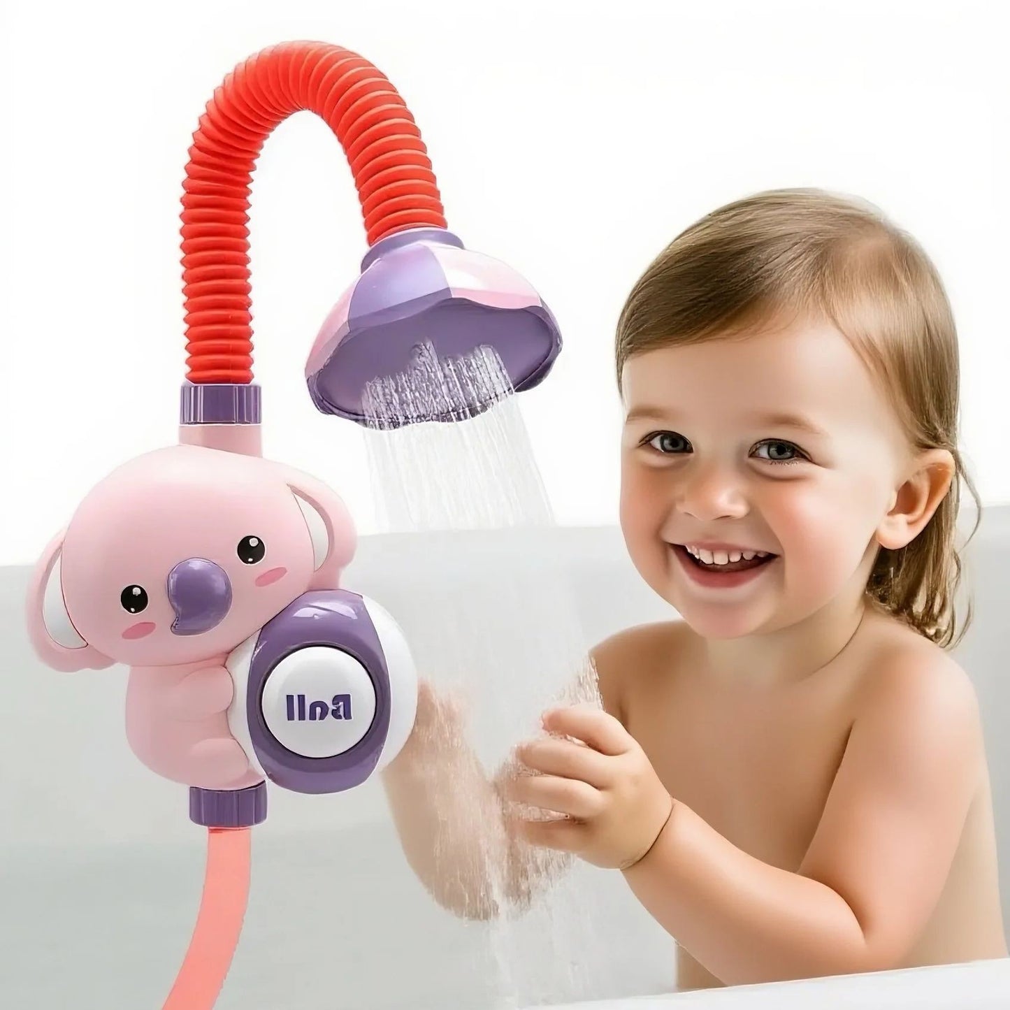 Chuveiro Infantil com Bomba Manual e Mangueira, Brinquedos de Banho para Crianças, Chuveirinho de Banheira para Bebês, Brincadeira Aquática, Aniversário de Meninos e Meninas