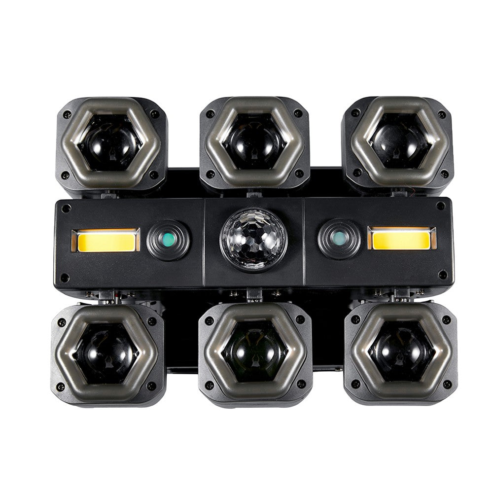 New 120W 6*15W Beam Effect Moving Head RGBW Wash for Dj Disco Party Wedding Show Bar Golden Light Bluemoon Pro Stage Lighting