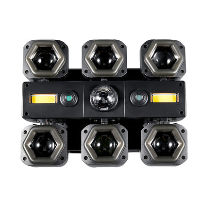 New 120W 6*15W Beam Effect Moving Head RGBW Wash for Dj Disco Party Wedding Show Bar Golden Light Bluemoon Pro Stage Lighting