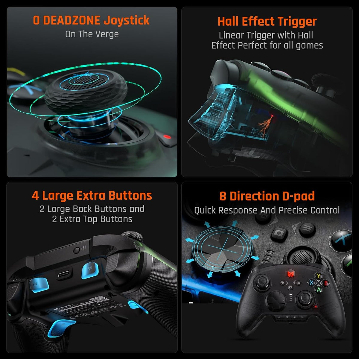 Original BIGBIG WON Rainbow 2 Pro Elite Game Controller Wireless Bluetooth Gamepad FPS Handle Joystick For PC/Switch/ANDROID/IOS