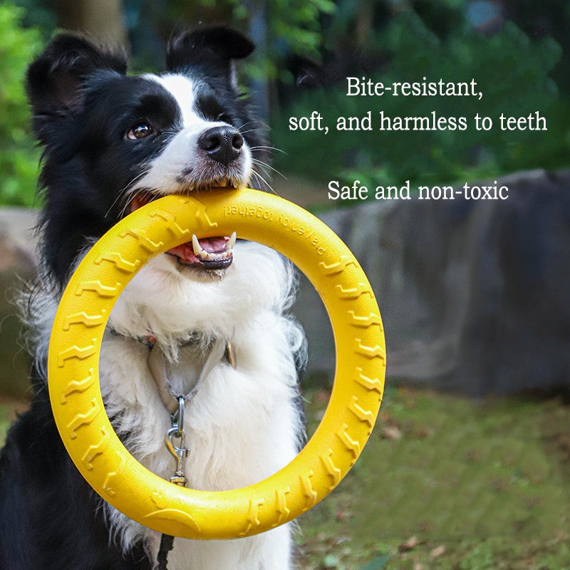 Brinquedos Duráveis de EVA para Cães 4 Peças Disco Voador + Bola + Corda para Puxar para Filhotes e Cães Adultos Conjunto Anti-Mordida para Limpeza dos Dentes?2024 Mais Vendido?
