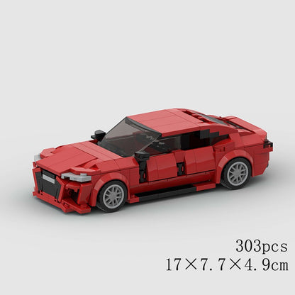 MOC Speed Sports Super Carro de Corrida Blocos de Montar DIY Tijolos Cidade Rally Técnico Grande Veículo de Corrida Presente de Natal Brinquedo