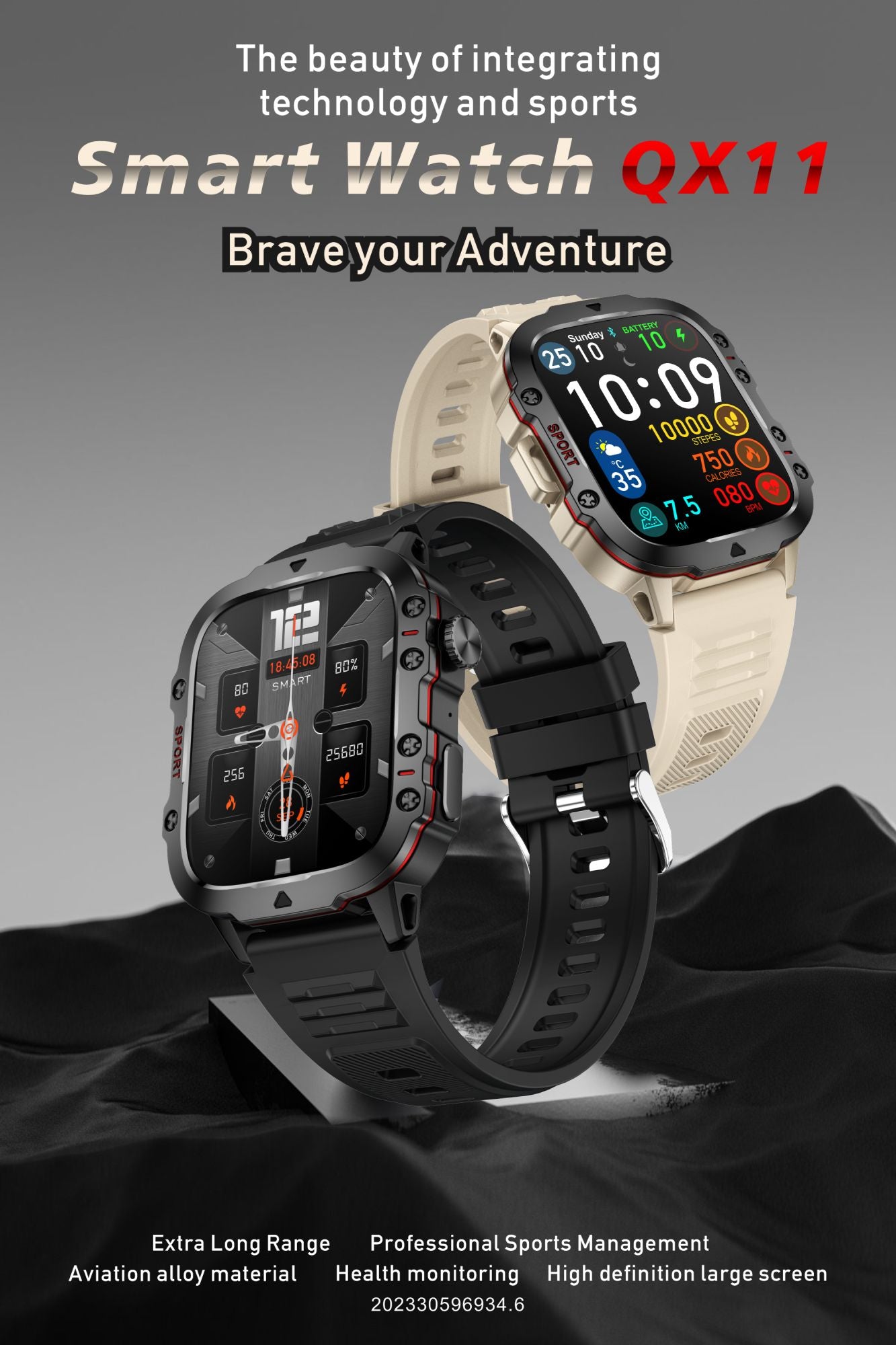 LIGE Outdoor Smart Watch Men 2.01" Screen 3AT Waterproof Watches Bluetooth Call Ai Voice Sport Smartwatch For Android Xiaomi IOS
