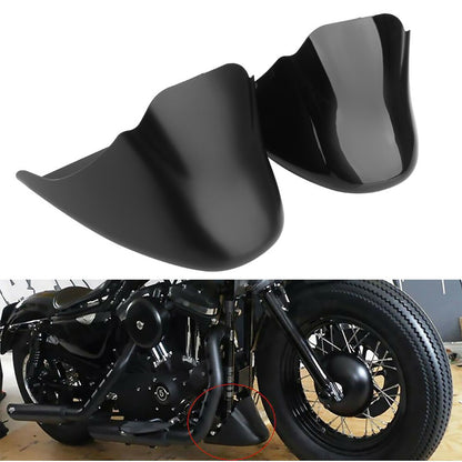 Spoiler Preto Inferior Dianteiro para Motocicleta, Protetor de Lama, Defletor de Ar, Carenagem Inferior para Harley XL Sportster 883 1200