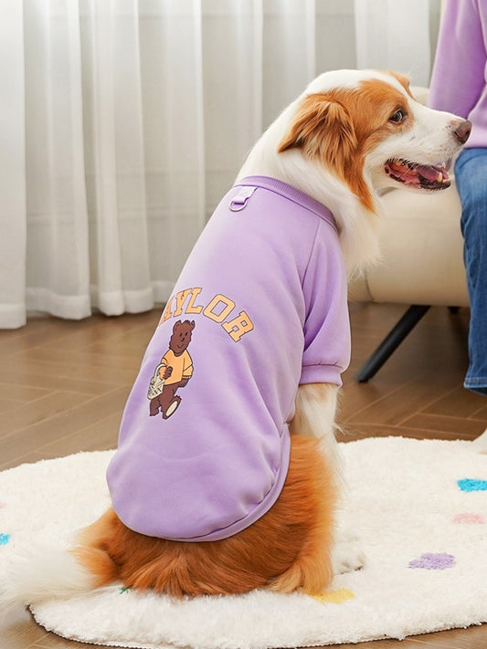 Moletons para Cães Grandes Outono Inverno Roupas de Luxo para Cães Casaco Quente para Animais de Estimação Jaqueta para Cães Grandes Roupas Esportivas ao Ar Livre Moletom para Cães