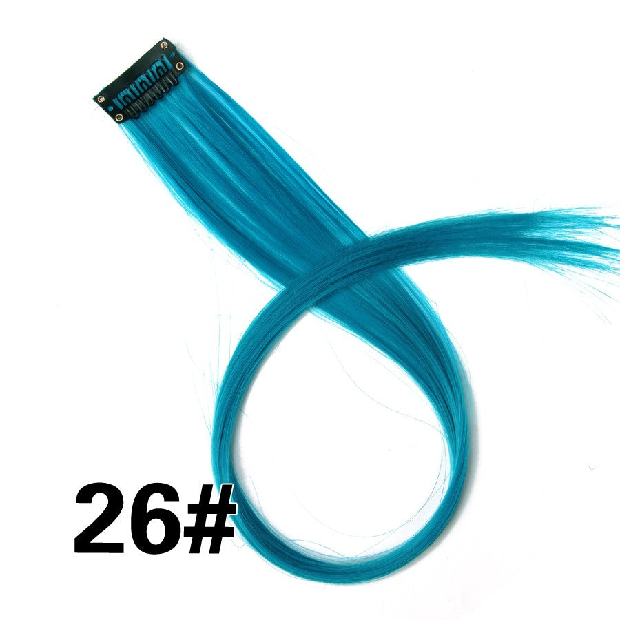 Alileader Aplique de Cabelo Extensão com Clip 57 Cores Ombre Liso Extensão de Cabelo com Clip em Apliques Peças de Cabelo de Fibra de Alta Temperatura