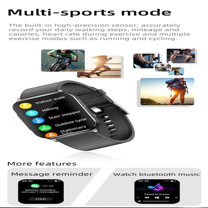 Smartwatch Inteligente 2025 NFC ECG Bomba de Ar Pressão Arterial Oxigênio no Sangue ECG+PPG Chamada Bluetooth NFC Para Homens e Mulheres Airbag