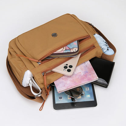 2025 Women's Crossbody Bag Lightweight Waterproof Nylon Shoulder Bag Multi-pocket Fashion Handbag for Women Casual Purse