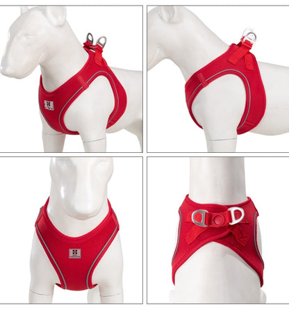Dog Harness Leash Set for Small Medium Dog Adjustable Reflective Puppy Cat Harness pet Vest Chihuahua Dachshund Outdoor Walking