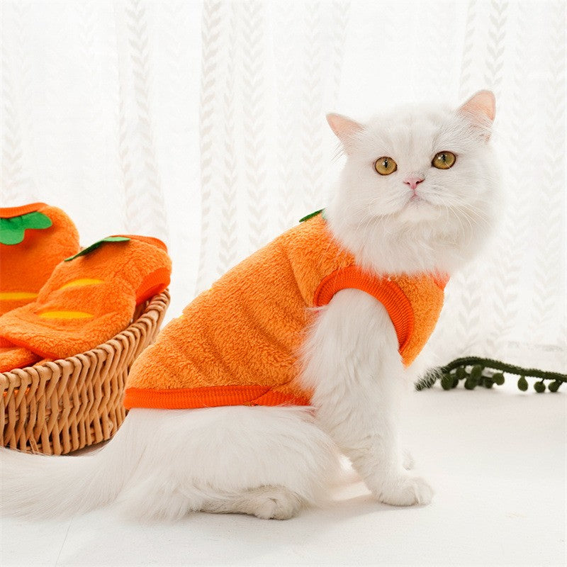 Cute Dog Clothes Winter Vest For Small Dogs Cats Warm Pets Sweater Soft Flannel Puppy Puffer Jacket Dog Accessories Supplies Xxs