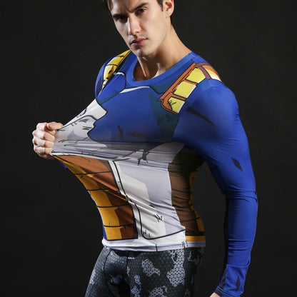3D Printed T Shirts Cosplay Men Anime GOKU Shirts Fitness Compression T-Shirts Bodybuilding Tops Tees Vegeta Camiseta Tsthirt