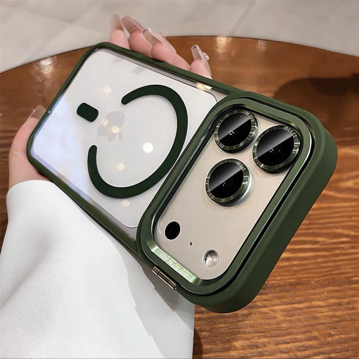 for iPhone 17 Camera Bracket for Magsafe Case for iPhone 17 Pro Max Air Wrist Strap Lens Film ShockProof Wireless Charging Cover