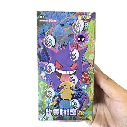 PTCG Simplified Pokémon Card Pokémon Chinese Zhu Zi Collected 151Change Series Card Ponyta Gengar Collectible Game Card Toy