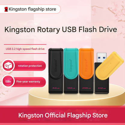 Kingston 128GB USB 3.2 Flash Drive (DTXS) - Colorful and Portable, Suitable for Studying, Office Work, Bidding, and Computer Use
