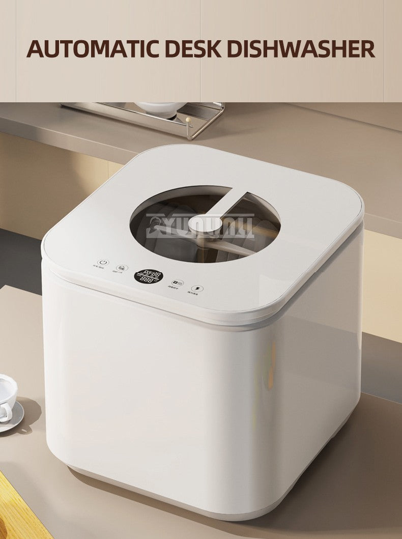 Intelligent Kitchen Dishwasher, Mini Fully Automatic Disinfection Cabinet Bowl Dishes Dishes Intelligent