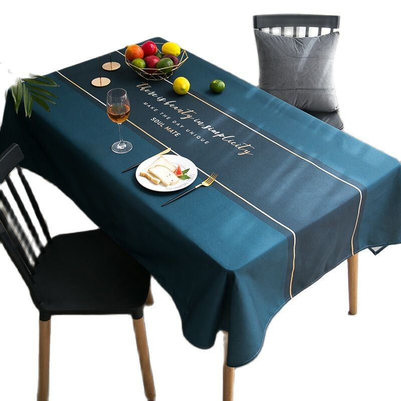 Modern Household Anti-fouling Nordic Tablecloth Rectangular Coffee Table Waterproof And Oil-proof Fabric Tablecloth Mantel Mesa