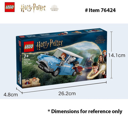 LEGO 76424 Harry Potter Voe Com o Ford Anglia, Carro Montável de Brinquedo com 2 Minifiguras, Carro Harry Potter, Presente para Meninos e Meninas a partir de 7 Anos