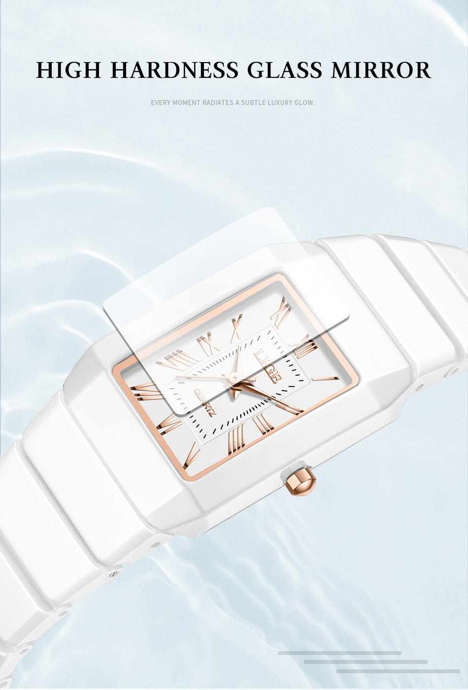 LIGE 2026 Women's Watch ceramic fashion quartz wristwatch elegant waterproof vintage watches ultra-thin Watch for Women reloj