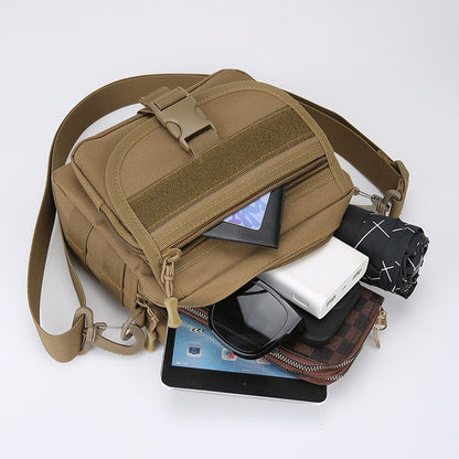 Tactical Messenger Pouch Men's Vintage Camouflage Army Crossbody Bag Nylon Single Shoulder Bag Chest Pack Sling Hunting Bag