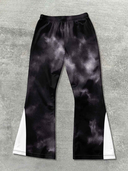 Calça Flare Y2k Masculina Solta Estampa 3D Calças Casuais Moletom Cintura Média Roupas Esportivas Femininas Streetwear Hip Hop Calças Vintage