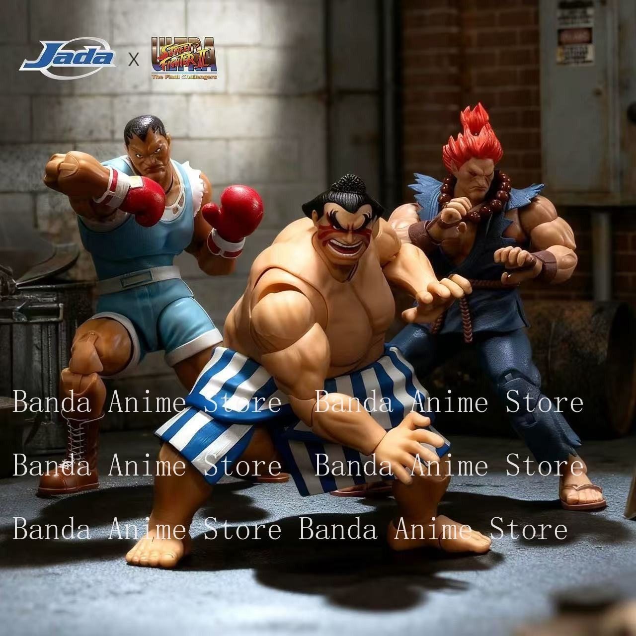 Jada Toys Street Fighter 2 Gouki M Bison  E Honda Action Figure Genuine Figurines PVC Collection Boxer Balrog Game Toy Gift