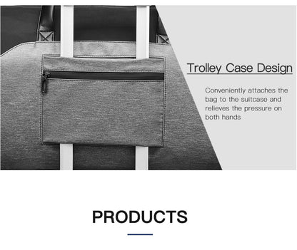 OZUKO Multifunction Men Suit Storage Travel Bag Large Capacity Luggage Handbag Male Waterproof Travel Duffel Bag Shoes Pocket