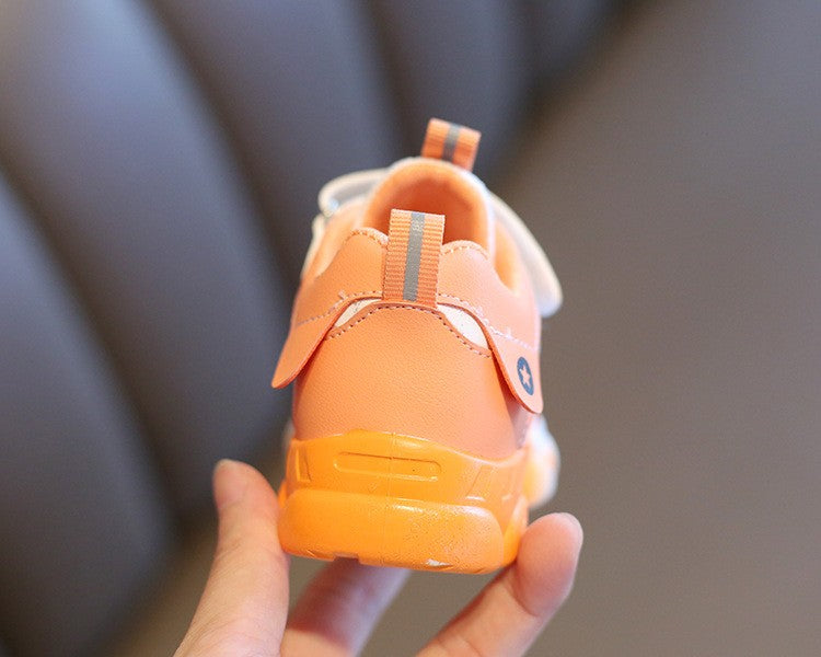 Size 20-31 Children Wear-resistant Casual Sports Shoes Baby Anti-slip Toddler Shoes Girls Boys Kids Soft Bottom Running Sneakers