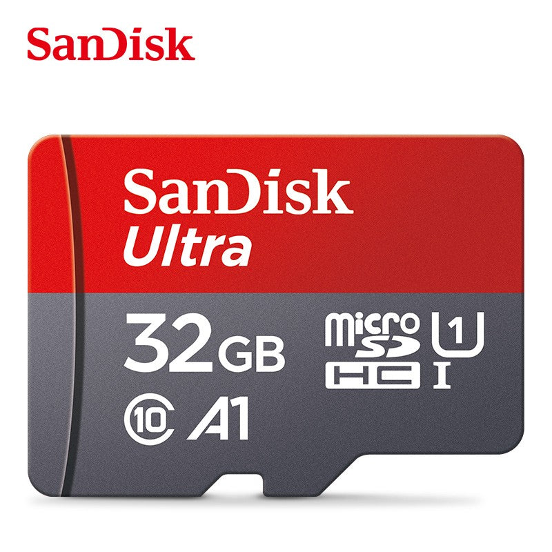Cartão Micro SD Sandisk Ultra A1 128GB 32GB 64GB 256GB Cartão de Memória STF Cartão de Memória Flash 32/64/128GB para Telefone + Leitor de Cartão