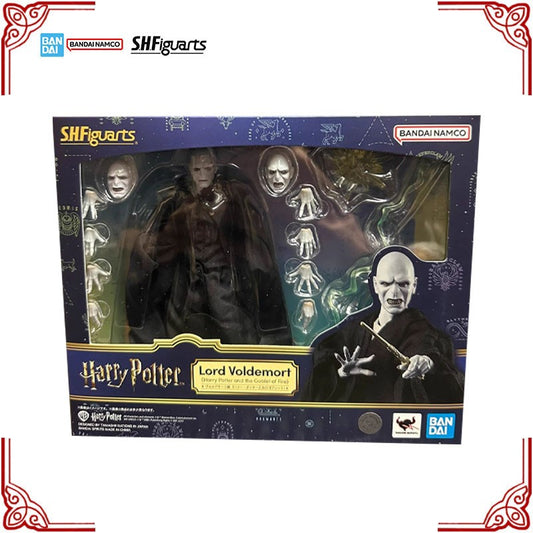 Genuine Bandai Harry Potter The Goblet of Fire Model Kit SHF Lord Voldemort Anime Action Figure Collection Finished Model Toys